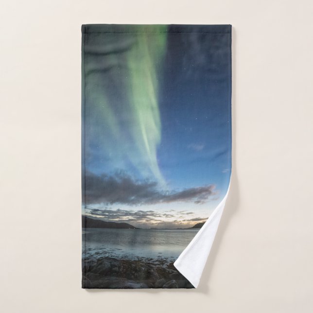 Nordlichter Norwegen Handtuch (Handtuch)