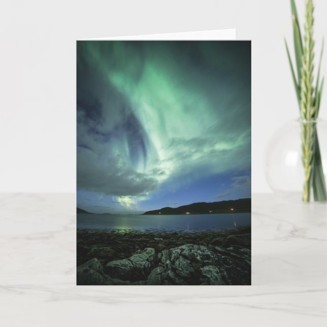 Nordlichter Norwegen Karte (Vorderseite)