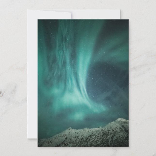 Nordlichter Norwegen Karte (Vorderseite)