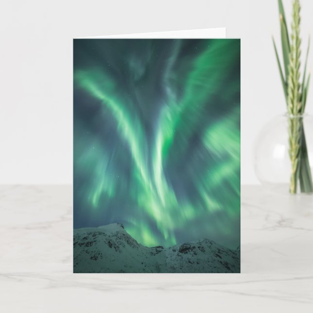 Nordlichter Norwegen Karte (Vorderseite)