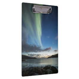 Nordlichter Norwegen Klemmbrett