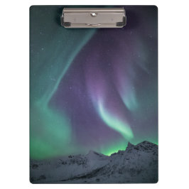 Nordlichter Norwegen Klemmbrett