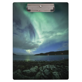 Nordlichter Norwegen Klemmbrett