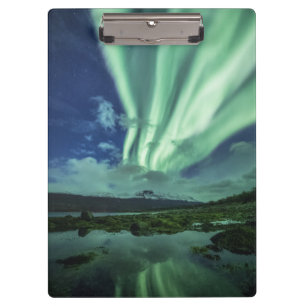 Nordlichter Norwegen Klemmbrett