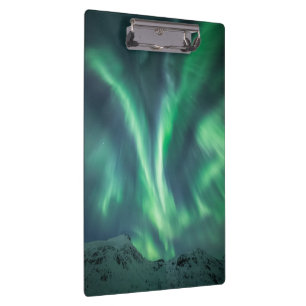 Nordlichter Norwegen Klemmbrett