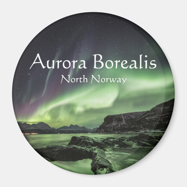 Nordlichter Norwegen Magnet (Vorne)