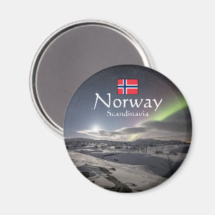 Nordlichter Norwegen Magnet