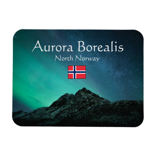 Nordlichter Norwegen Magnet (Horizontal)