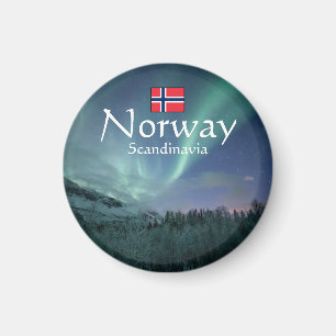 Nordlichter Norwegen Magnet