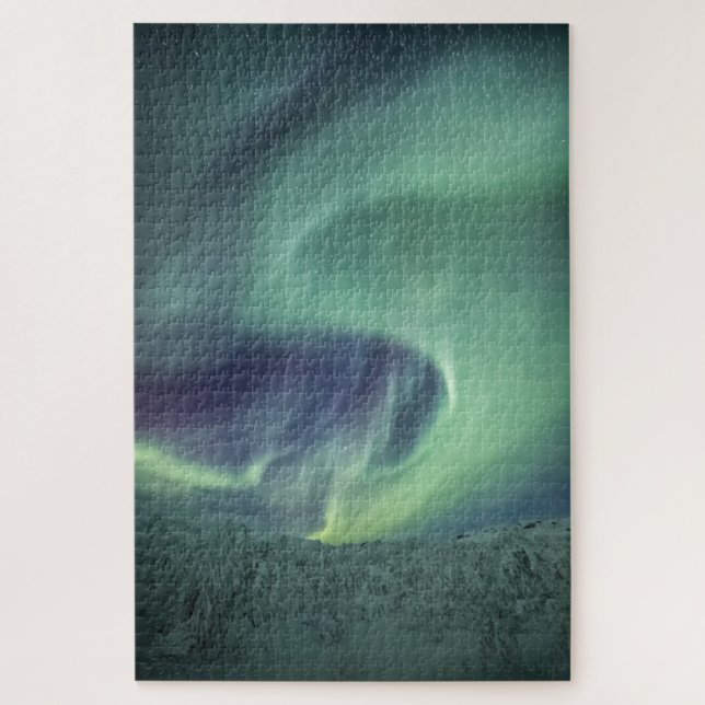 Nordlichter Norwegen Naturschutzgebiet Foto (Vertikal)