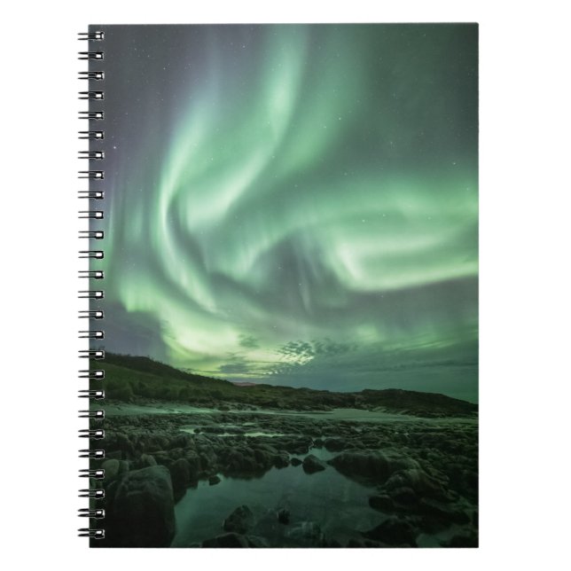 Nordlichter Norwegen Notizblock (Vorderseite)