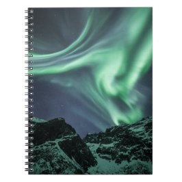 Nordlichter Norwegen Notizblock