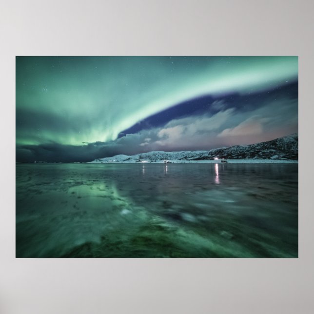 Nordlichter Norwegen Poster (Vorne)