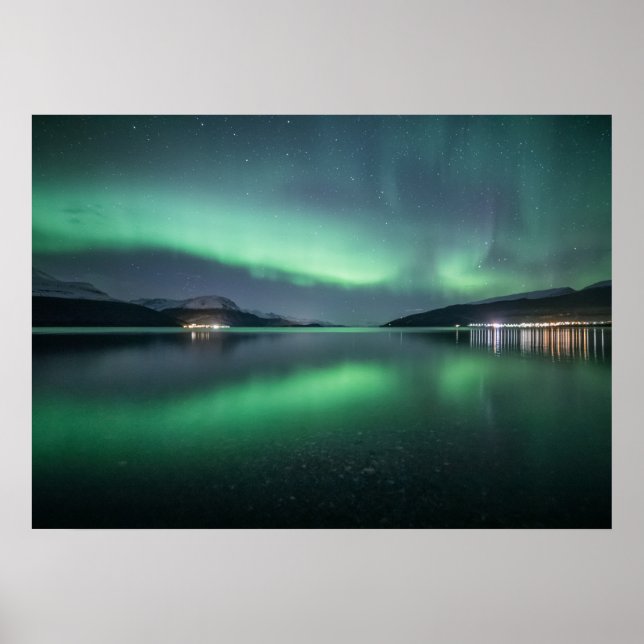 Nordlichter Norwegen Poster (Vorne)