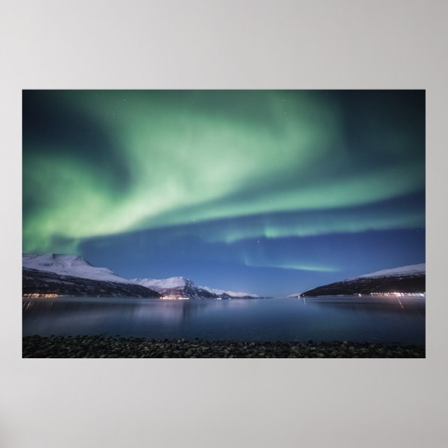 Nordlichter Norwegen Poster (Vorne)