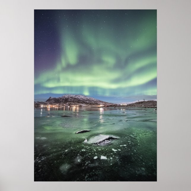 Nordlichter Norwegen Poster (Vorne)