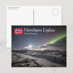 Nordlichter Norwegen Postkarte