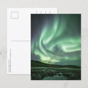 Nordlichter Norwegen Postkarte