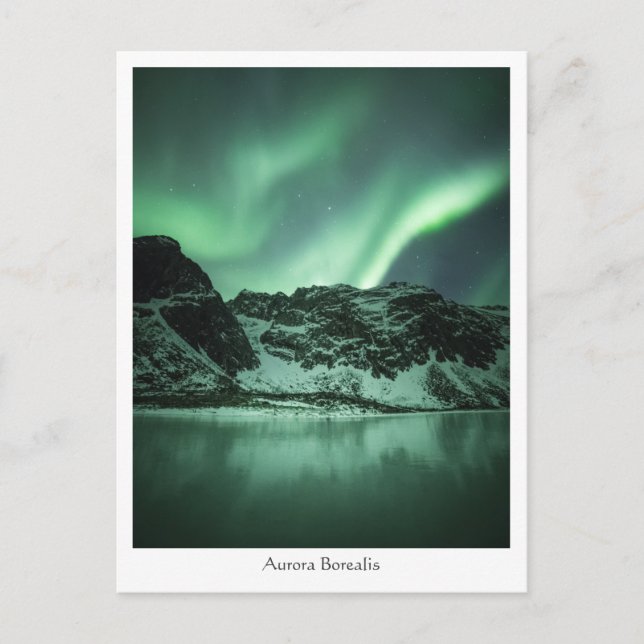 Nordlichter Norwegen Postkarte (Vorderseite)