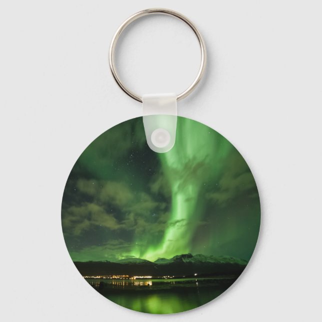 Nordlichter Norwegen Schlüsselanhänger (Vorderseite)