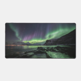 Nordlichter Norwegen Schreibtischunterlage
