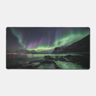 Nordlichter Norwegen Schreibtischunterlage