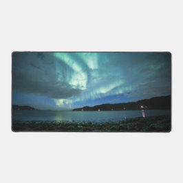 Nordlichter Norwegen Schreibtischunterlage