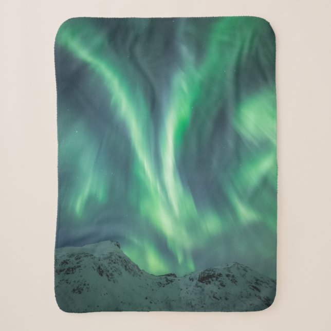 Nordlichter Norwegen Sherpadecke (Vorderseite)