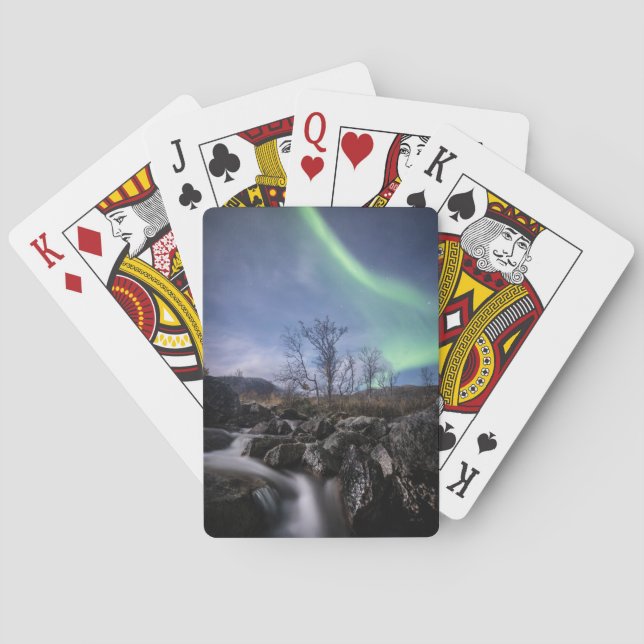 Nordlichter Norwegen Spielkarten (Rückseite)
