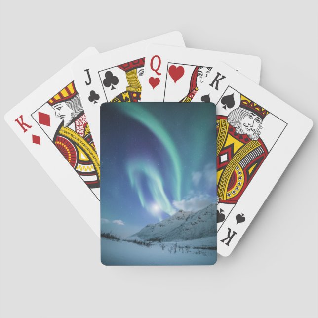 Nordlichter Norwegen Spielkarten (Rückseite)