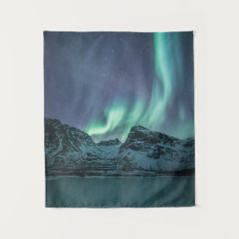 Nordlichter Norwegen Wandteppich