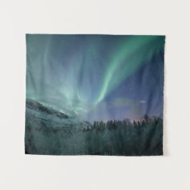 Nordlichter Norwegen Wandteppich