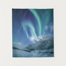 Nordlichter Norwegen Wandteppich