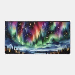 Nordlichter-Schreibtischunterlage Aurora Borealis Schreibtischunterlage