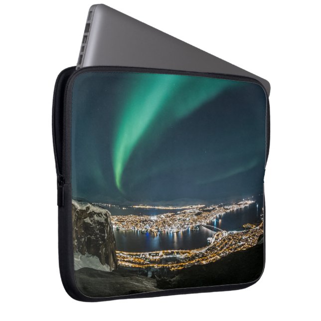 Nordlichter Tromso Laptopschutzhülle (Vorne Rechts)