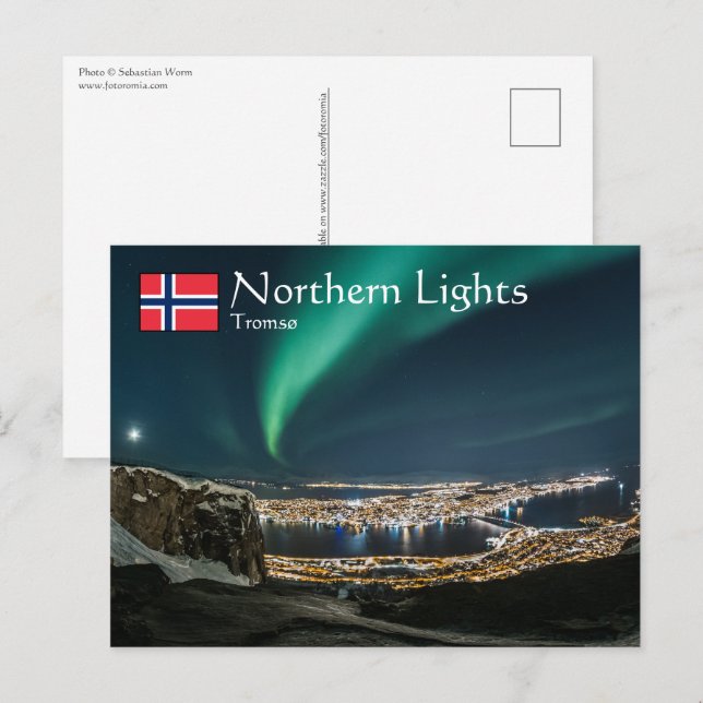 Nordlichter Tromso Postkarte (Vorne/Hinten)