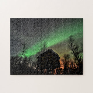 Nordlichter über einem Sami Goathi Puzzlespiel