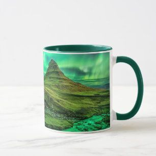 Nordlichter über Island Tasse