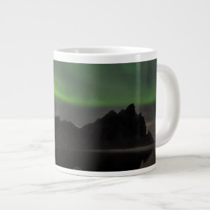 Nordlichter Vestrahorn Beach Hofn, Island Jumbo-Tasse