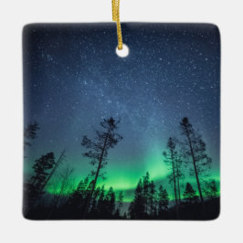 Nordlichtwald Keramikornament