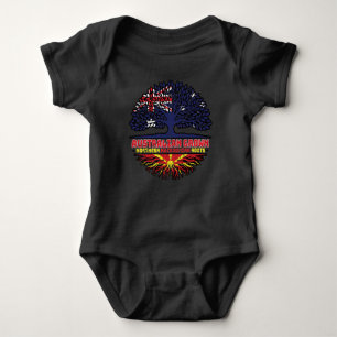 Nordmakedonien - Australien Baby Strampler