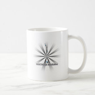 Nordmariana-Flaggen-Karte 2,0 Kaffeetasse