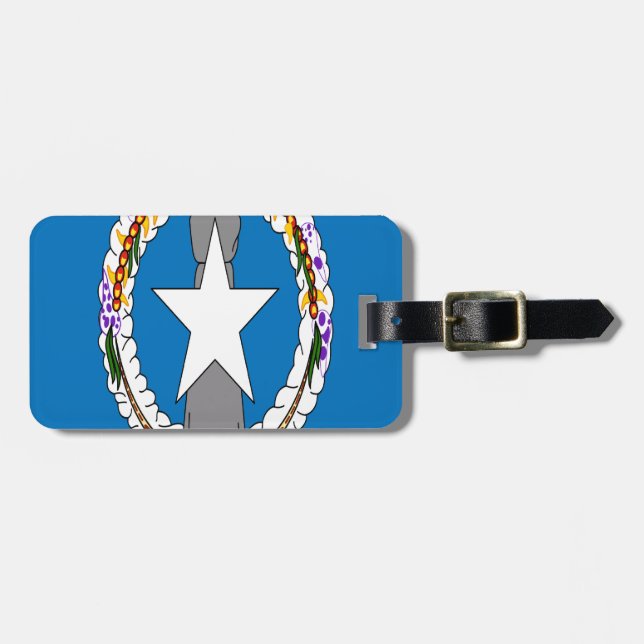 NORDMARIANA INSELN GEPÄCKANHÄNGER (Vorderseite horizontal)