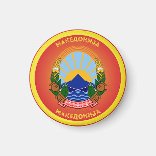 Nordmazedonisches Erbe-Emblem Magnet