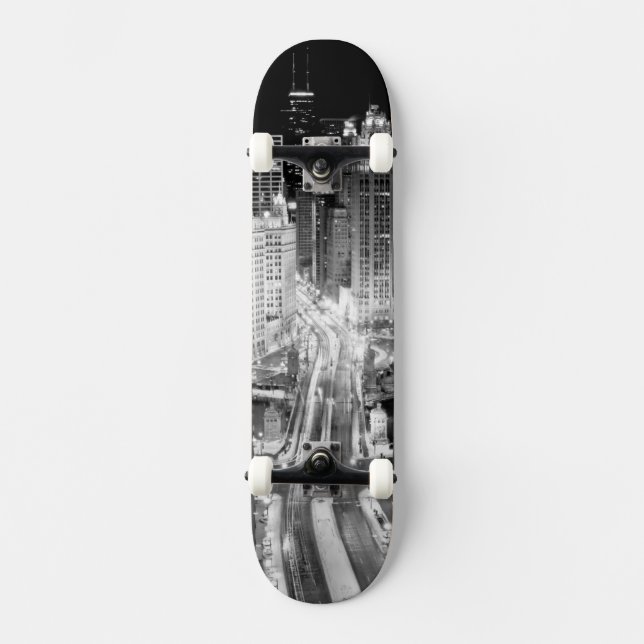 Nordmichigan-Allee in Chicago nach Winter Skateboard (Vorderseite)