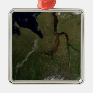 Nordmittelrussland Silbernes Ornament