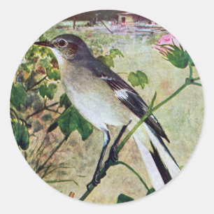 Nordmockingvogel Runder Aufkleber