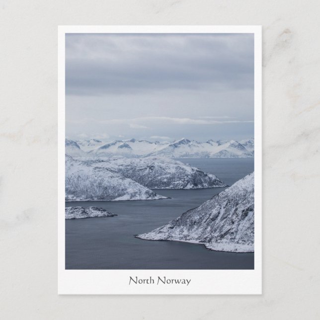 Nordnorwegen Arktische Landschaft Postkarte (Vorderseite)