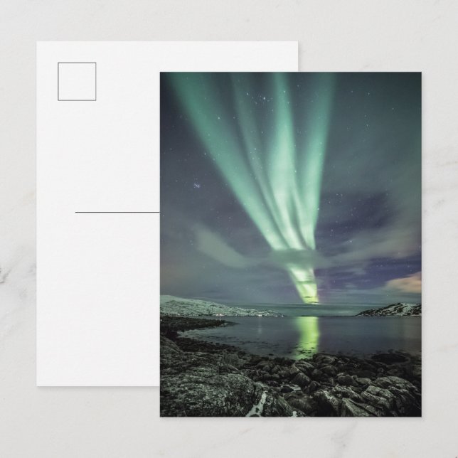 Nordnorwegen Nordlichter Postkarte (Vorne/Hinten)