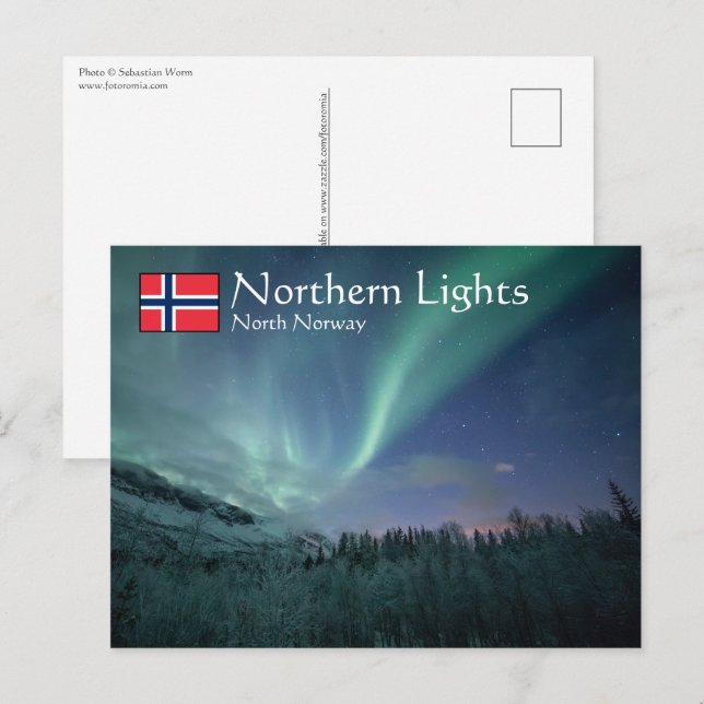Nordnorwegen Postkarte (Vorne/Hinten)